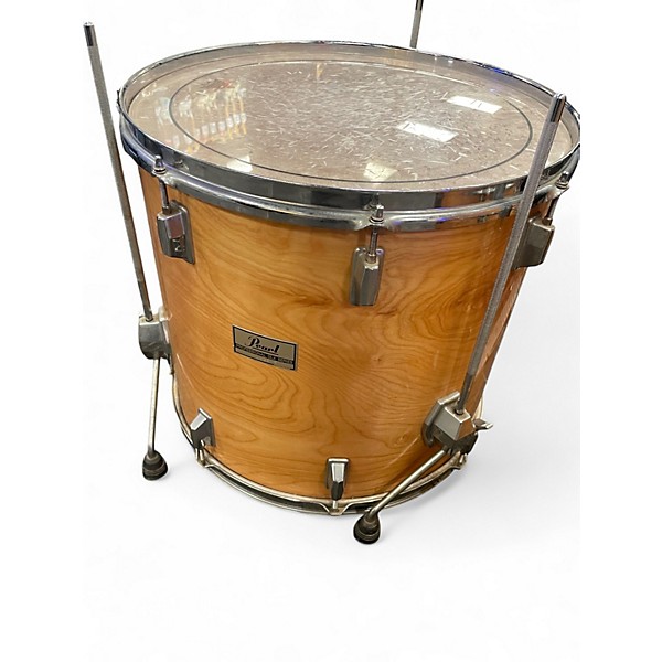 Used 1980s Pearl 5 Piece Professional DLX Series Natural Drum Kit