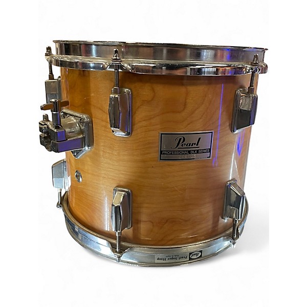 Used 1980s Pearl 5 Piece Professional DLX Series Natural Drum Kit