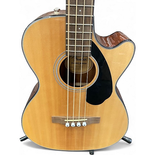 Used Fender CB60 Natural Acoustic Bass Guitar