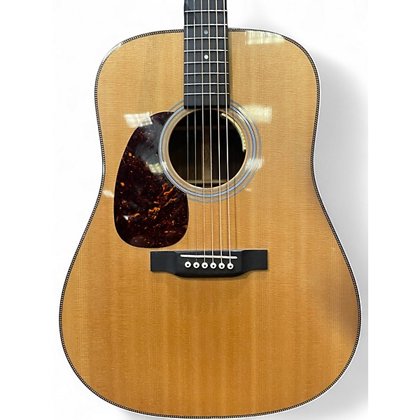 Used Martin HD28E Left Handed Natural Acoustic Electric Guitar