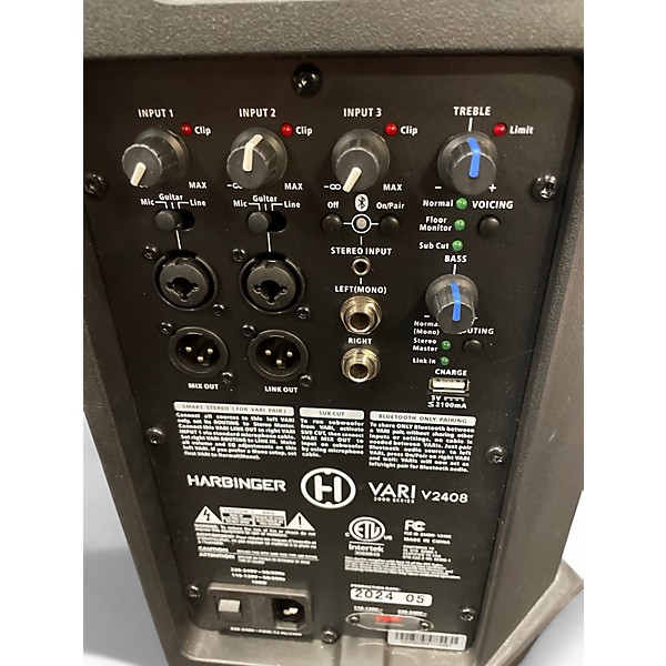 Used Harbinger V2408 Powered Speaker