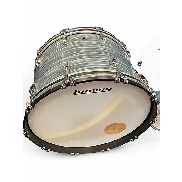 Used Ludwig 3 Piece Classic Maple VINTGAGE BLUE OYSTER Drum Kit