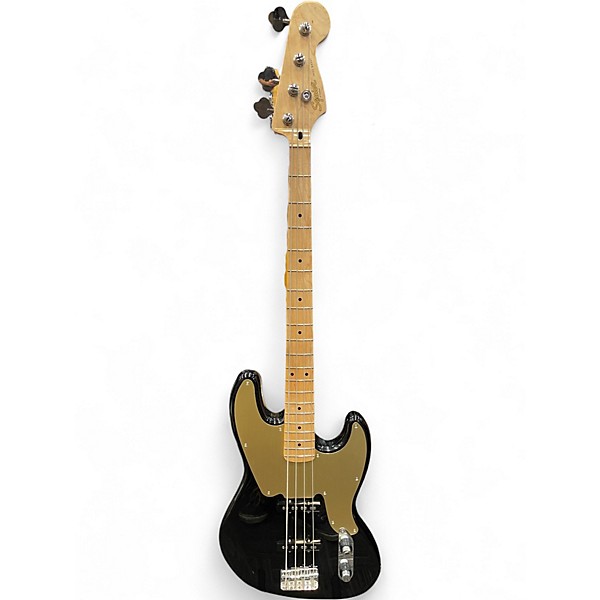 Used Squier Paranormal Jazz Bass 54 Black Electric Bass Guitar