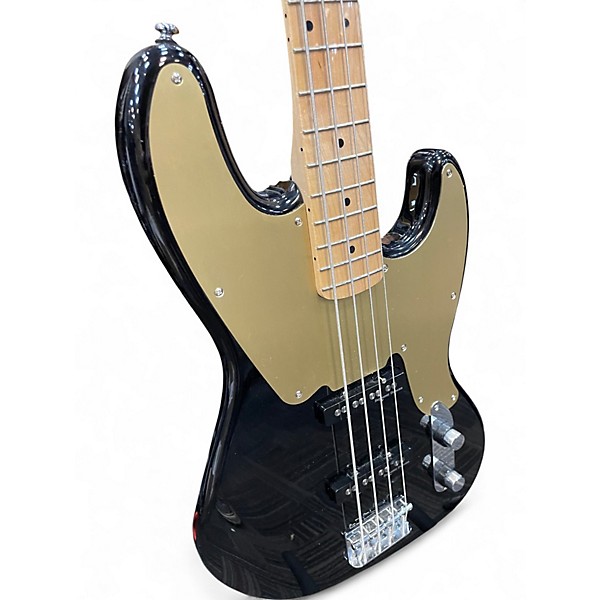 Used Squier Paranormal Jazz Bass 54 Black Electric Bass Guitar