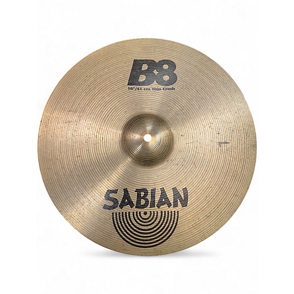 Used SABIAN 16in B8 Thin Crash Cymbal