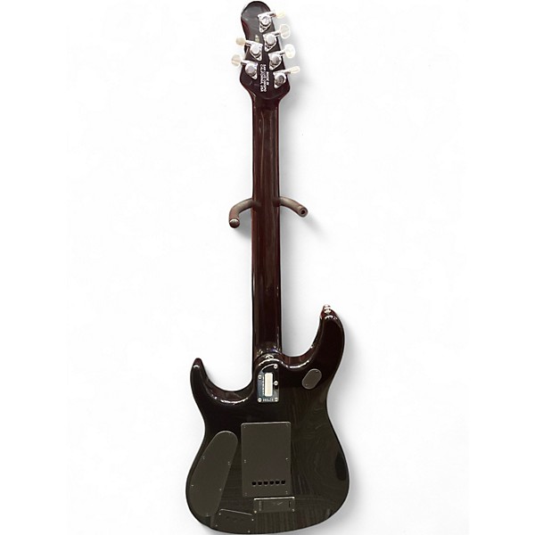 Used Ernie Ball Music Man JP6 John Petrucci Signature Trans Black Solid Body Electric Guitar