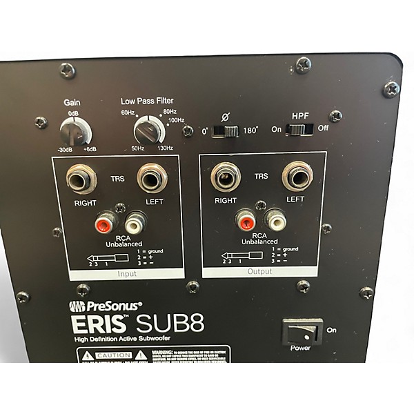 Used PreSonus Eris SUB 8 Subwoofer