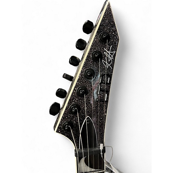 Used ESP LTD KHV BLACK SPARKLE Solid Body Electric Guitar