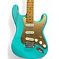 Used Squier 40th Anniversary Stratocaster Satin Sea Foam Green Solid Bod Green Solid Body Electric Guitar