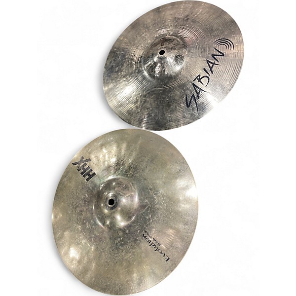 Used SABIAN 13in HHX Evolution hi hat pair Cymbal