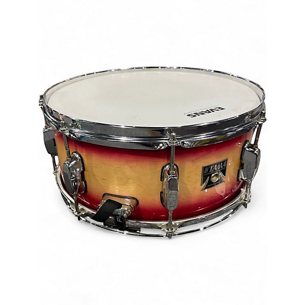 Used TAMA 5.5X14 Superstar Snare CLASSIC RUBY NATURAL BURST Drum