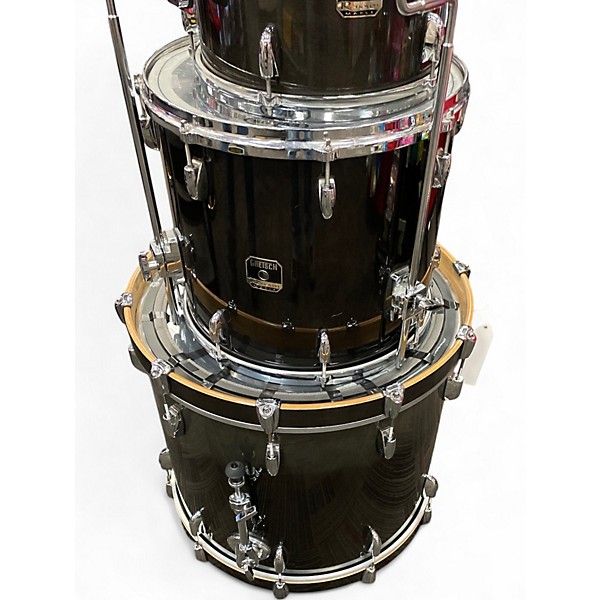 Used Gretsch Drums 4 Piece Renown Black Drum Kit