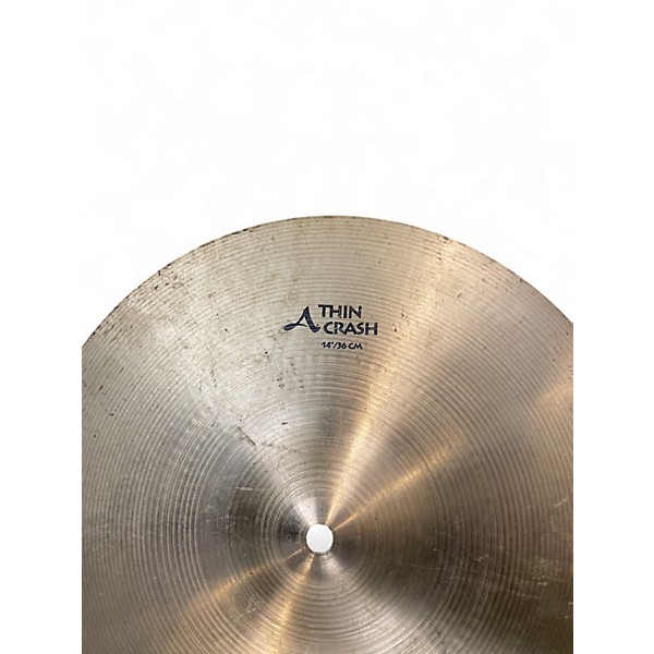 Used Zildjian 14in A Series Thin Crash Cymbal