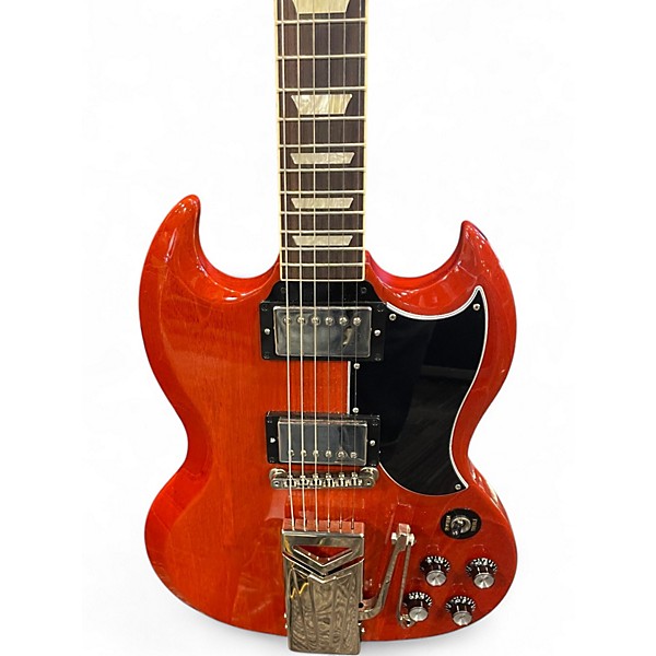 Used Gibson SG STANDARD 61 SIDWAYS VIBROLA Worn Cherry Solid Body Electric Guitar