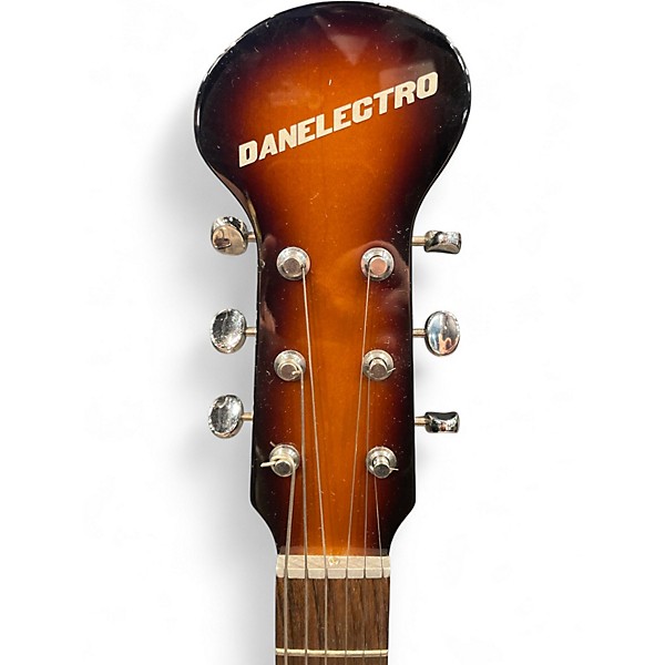 Used Danelectro Baby Sitar Brown Burst Solid Body Electric Guitar