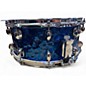Used Dixon 14in Cornerstone Titanium-Plated Hammered Steel Snare 14 x 6.5 Blue Titanium Drum
