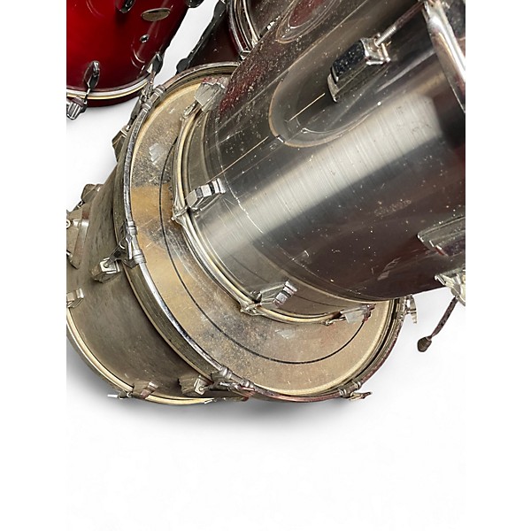 Used TAMA 6 Piece SWINGSTAR Chrome Silver Drum Kit