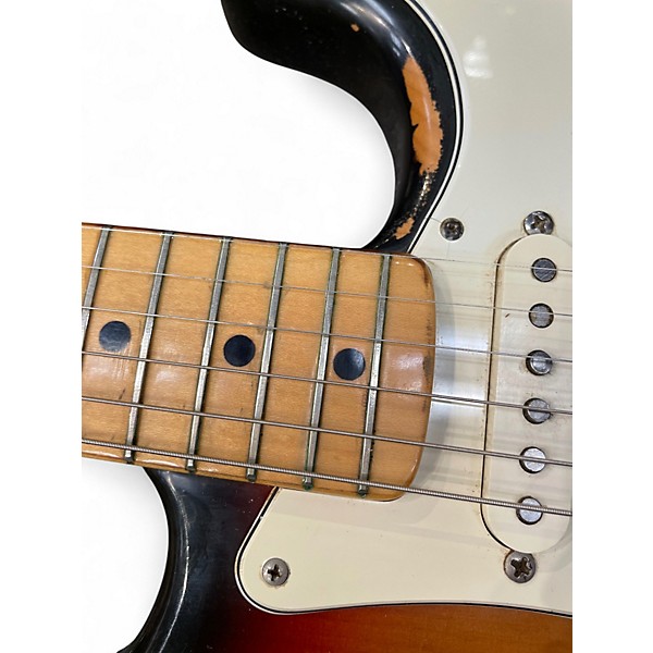 Vintage 1973 Fender Stratocaster 2 Color Sunburst Solid Body Electric Guitar