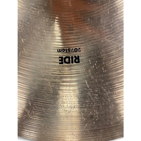 Used Zildjian 20in Bronze Scimitar Ride Cymbal