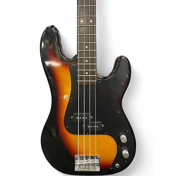 Used Silvertone P-STYLE 4  2 Tone Sunburst Electric Bass Guitar