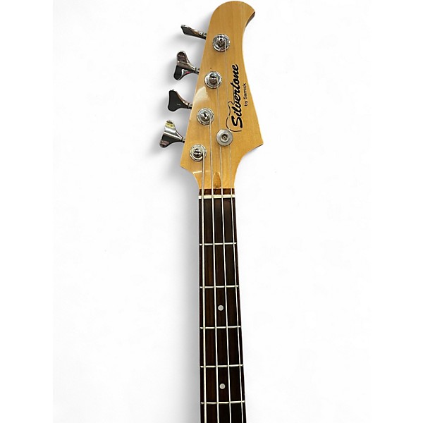 Used Silvertone P-STYLE 4  2 Tone Sunburst Electric Bass Guitar