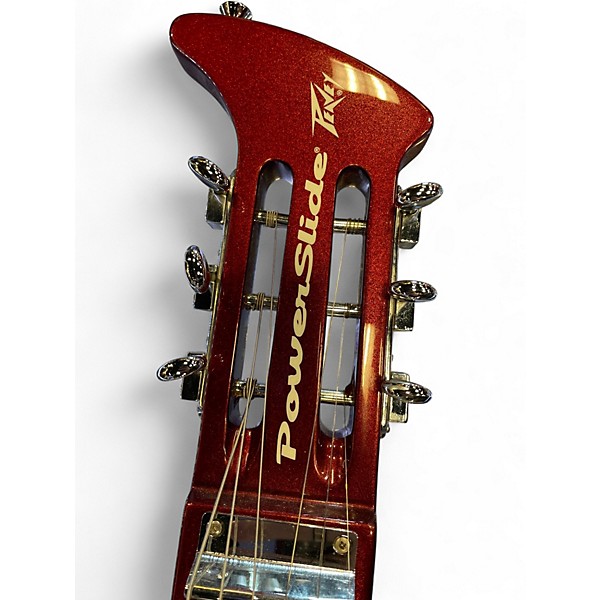Used Peavey Powerslide Candy Apple Red Solid Body Electric Guitar