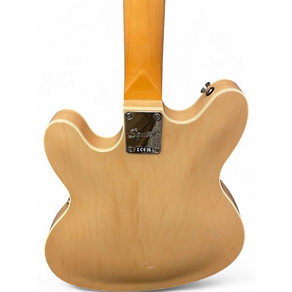 Used Squier Classic Vibe Starcaster Natural Hollow Body Electric Guitar