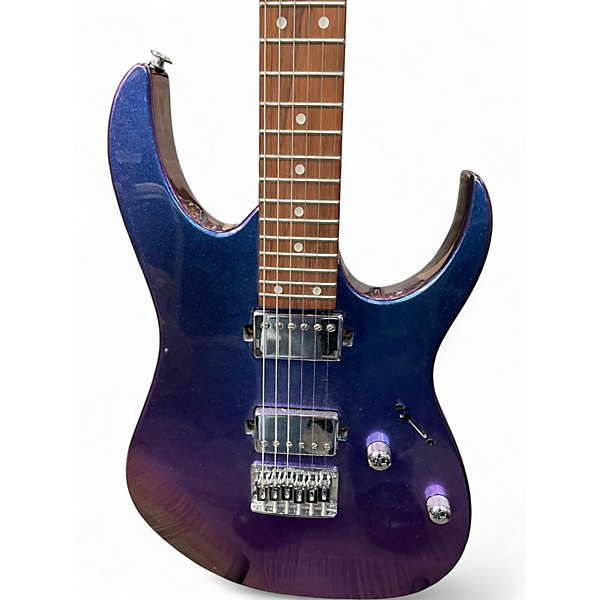 Used Ibanez GRG121SP Blue Metal Chameleon Solid Body Electric Guitar
