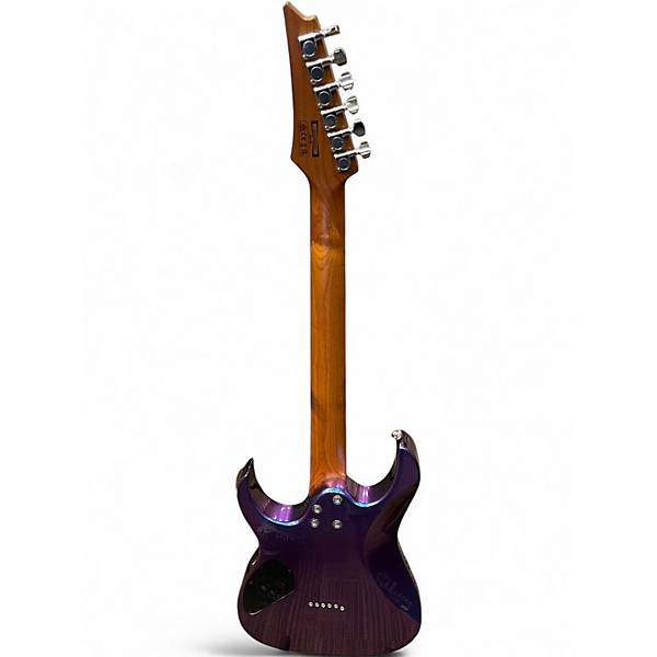 Used Ibanez GRG121SP Blue Metal Chameleon Solid Body Electric Guitar