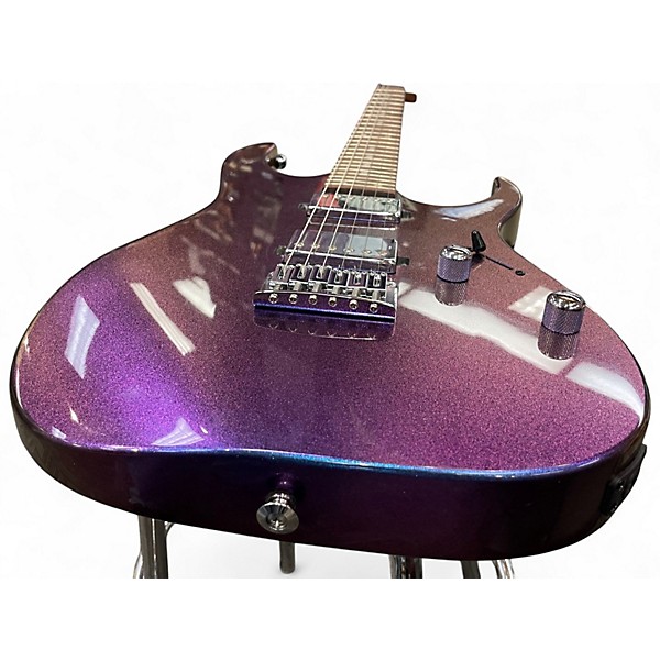 Used Ibanez GRG121SP Blue Metal Chameleon Solid Body Electric Guitar