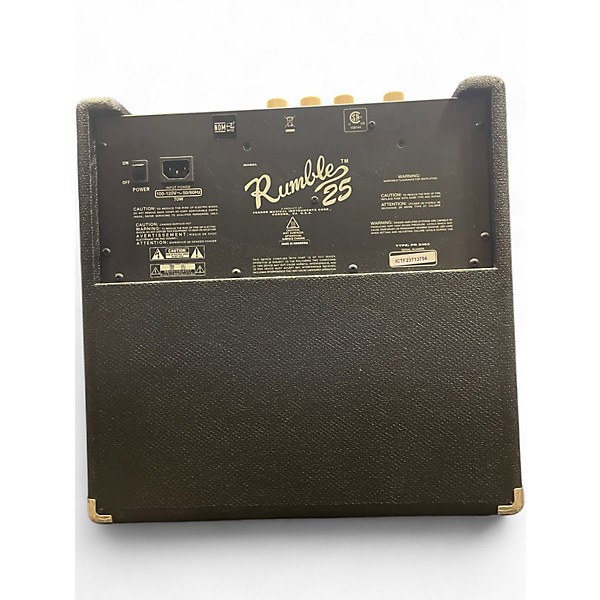 Used Fender Rumble 25 25W 1x10 Bass Combo Amp