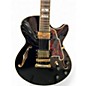 Used D'Angelico EX-SS Black Hollow Body Electric Guitar