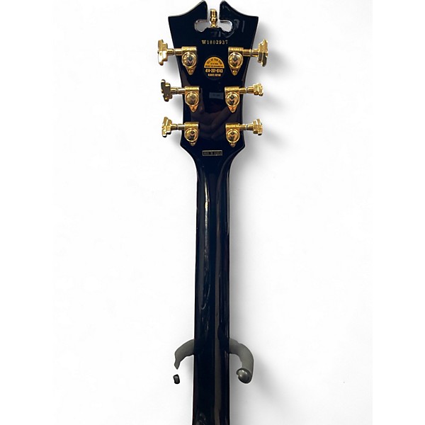 Used D'Angelico EX-SS Black Hollow Body Electric Guitar