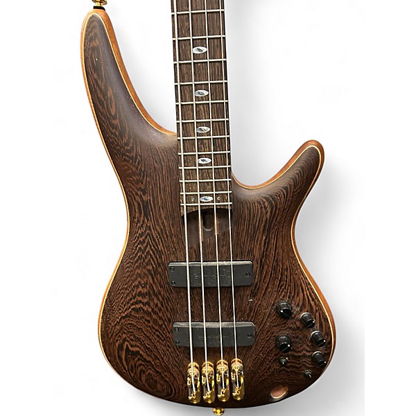 Used Ibanez SR5000 Wenge/Bubinga Oil Finish Electric Bass Guitar