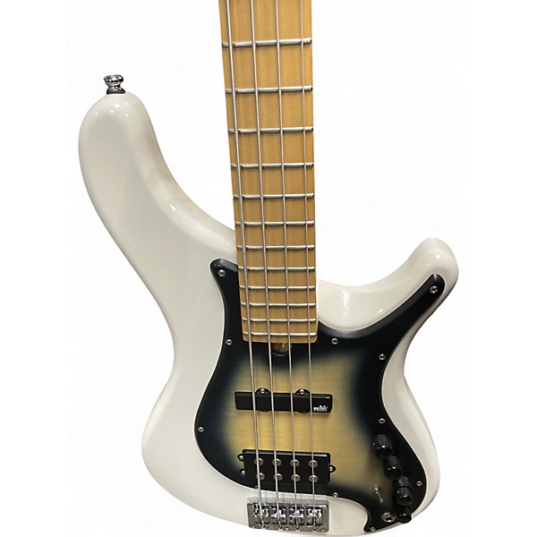Used Brubaker MJX4 Alpine White Electric Bass Guitar