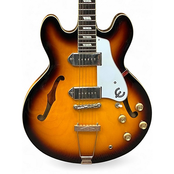Used 2016 Epiphone Casino Vintage Sunburst Hollow Body Electric Guitar