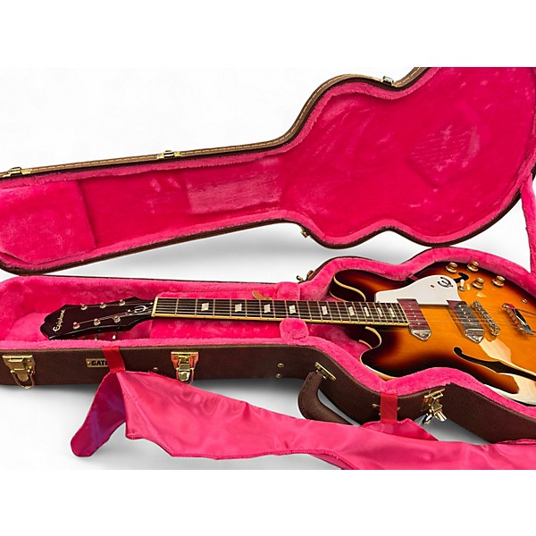 Used 2016 Epiphone Casino Vintage Sunburst Hollow Body Electric Guitar