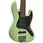 Used Fender Deluxe Active Jazz Bass V 5 String Surf Pearl Green Electric Bass Guitar