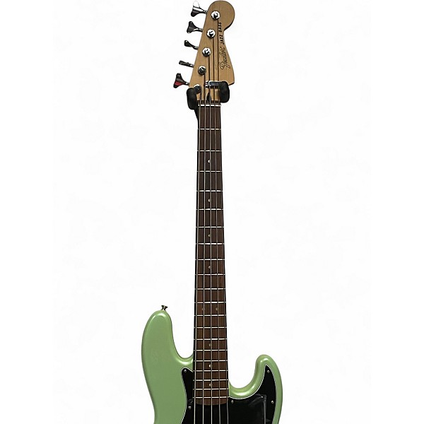 Used Fender Deluxe Active Jazz Bass V 5 String Surf Pearl Green Electric Bass Guitar