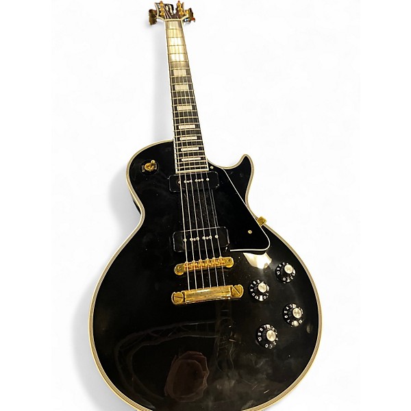 Used Edwards e-lp-ctm/p Black Solid Body Electric Guitar