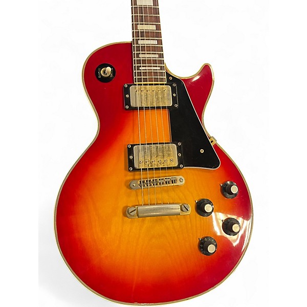 Vintage 1970s Aria mach-1 Cherry Sunburst Solid Body Electric Guitar