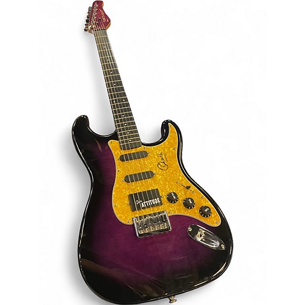 Used Fretlight ORIANTHI Purple SUNBURST Solid Body Electric Guitar