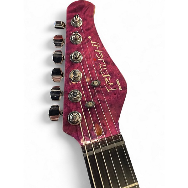 Used Fretlight ORIANTHI Purple SUNBURST Solid Body Electric Guitar