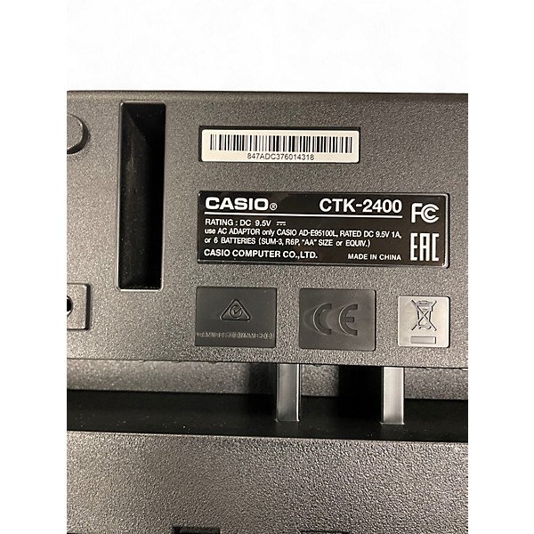 Used Casio CTK2400 61-Key Portable Keyboard