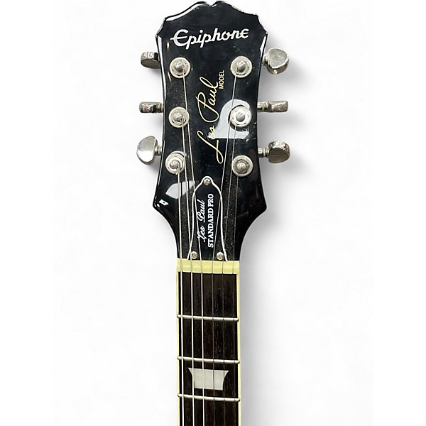 Used Epiphone Les Paul Standard Pro Transparent Blue Solid Body Electric Guitar
