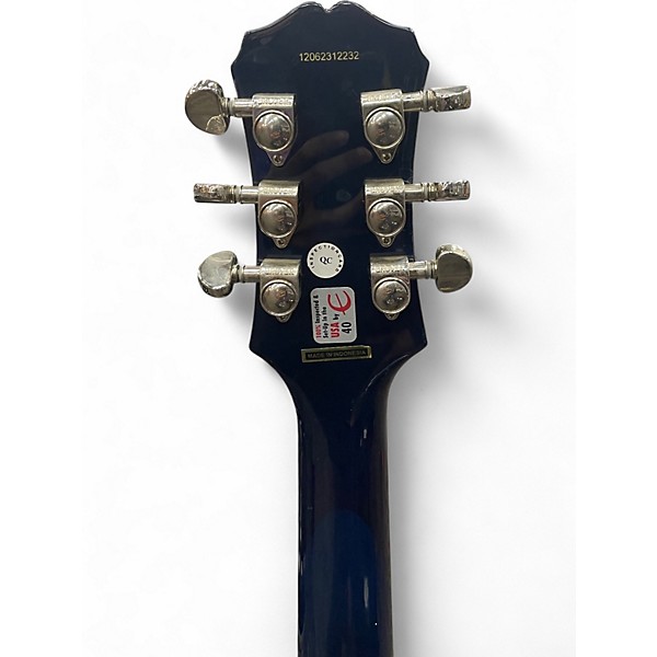 Used Epiphone Les Paul Standard Pro Transparent Blue Solid Body Electric Guitar