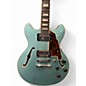 Used D'Angelico Premier Series DC sky blue Hollow Body Electric Guitar