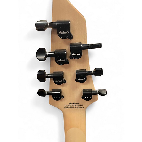 Used Jackson DINKY 7 STRING Black Solid Body Electric Guitar