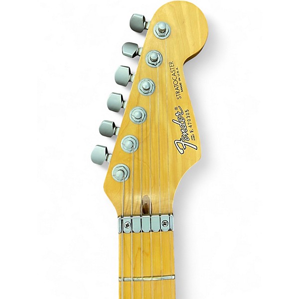 Vintage 1984 Fender American Deluxe Stratocaster Plus Carribean Blue Solid Body Electric Guitar