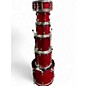 Used Yamaha 6 Piece Stage Custom Birch Cranberry Red Drum Kit thumbnail